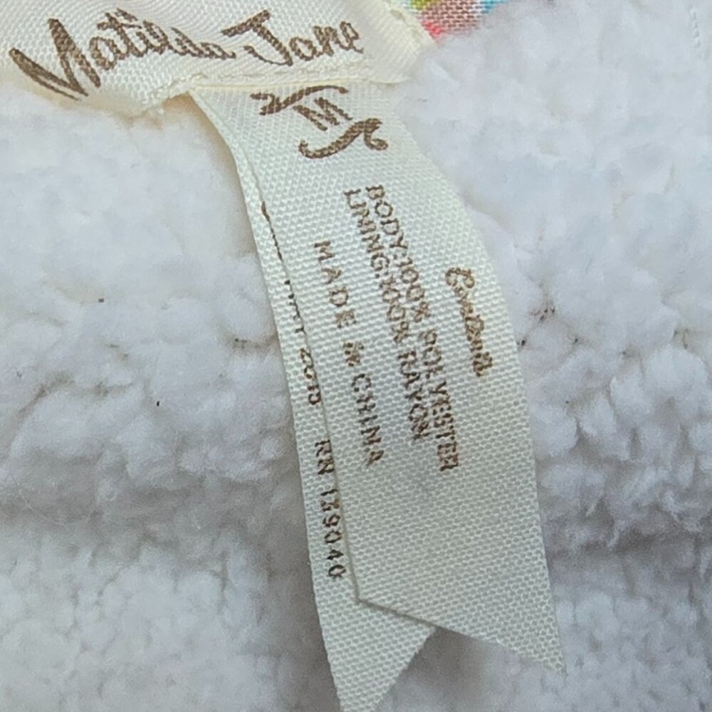 NWT MATILDA JANE ( MED ) Reversible Sherpa Full Zip Flower Print Vest - Picture 12 of 12